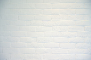 Naklejka premium white brick wall background, interior design