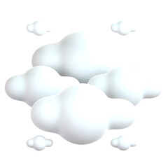 3d icon illustration of a cloud