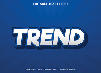 trend editable text effect template use for business logo and brand
