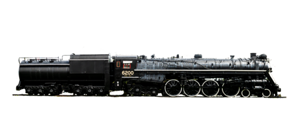 Steam locomotive from an earlier era of transportation