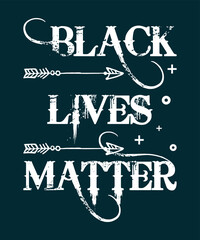 Black lives matter typography t shirt design 