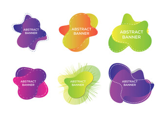 Colorful creative abstract elements collection