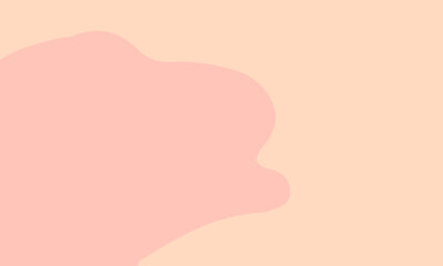 cream background with peach blob abstract