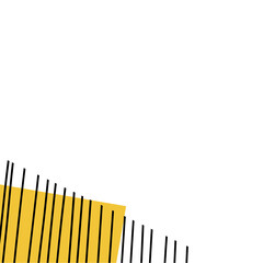 geometric minimalist memphis corner border