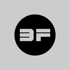 letter BF Logo Design .Initial BF logo design vector Template. Abstract Letter BF logo design.