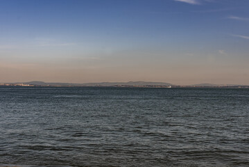 Naklejka premium sunset over the sea