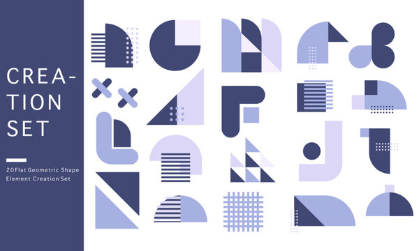 set of elements geometric for your design