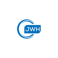 JWH letter design for logo and icon.JWH typography for technology, business and real estate brand.JWH monogram logo.