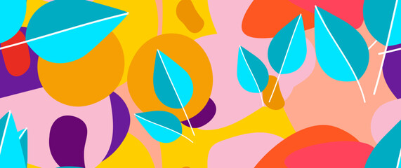 Bold Pattern Tropical Leaf Jungle Modern Motif