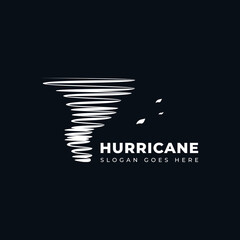 Hurricane symbol. Typhoon, storm, twister, vortex illustration design in abstract style.