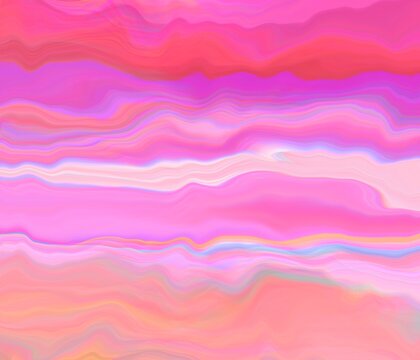 Pink Aesthetic Abstract Background With Waves