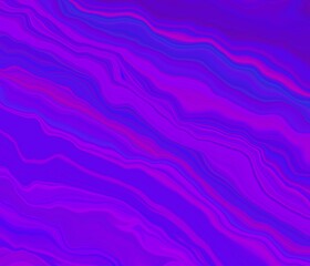 Obraz premium Purple and blue abstract chromatic background of waves.