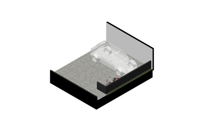 Isometric Architectural Projection - AI Exterior Isometric Garage 2