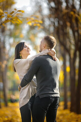 Fototapeta premium When friendship between a man and a woman develops into a relationship.