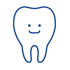 歯のキャラクターのイラスト（基本）