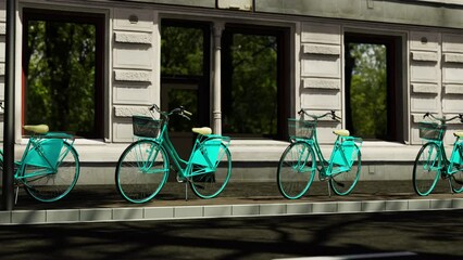 Bicycle For world Car Free Day is motion footage for event films and cinematic in world bicycle day scene. Also good background for scene and titles, logos