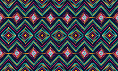 Geometric ethnic pattern for background,fabric,wrapping,clothing,wallpaper,Batik,carpet,embroidery style.
