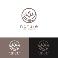 natural herbal logo
