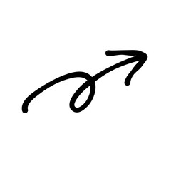 Scribble Arrow sign direction navigation