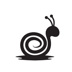 snail icon vector illustration concept design