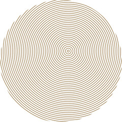 Fototapeta na wymiar Gold line circle. Technology symbol