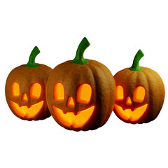 tree Halloween pumpkin high quality 3d render transparent icon