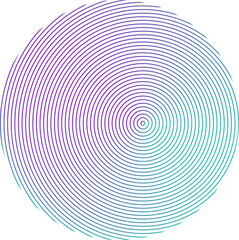 Circle line colorful. Technology symbol