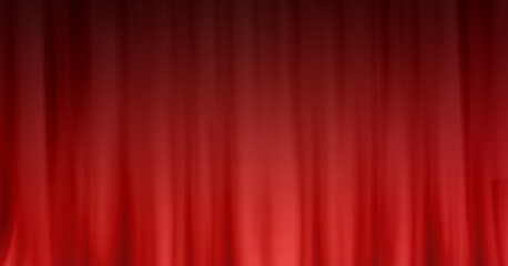 Red cloth background abstract with soft waves