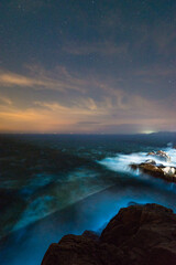 Fluorescent Sea and Starry Sky, East Fushan Island, Dongji Islands, Putuo District, Zhoushan City, Zhejiang Province, China