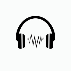 Headphones Icon. UI Symbol - Vector.     