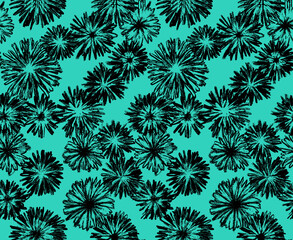 Seamless flowers pattern, floral print.
