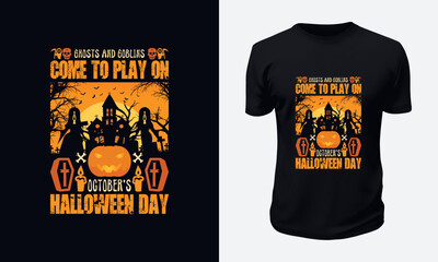 Ghosts & goblins come to play on October’s Halloween T-shirt Design