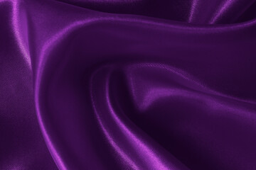 Purple fabric cloth texture for background and design art work, beautiful crumpled pattern of silk or linen.