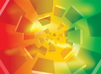 Colorful square gradien abstract background