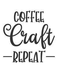 Coffee Craft Repeatis a vector design for printing on various surfaces like t shirt, mug etc. 

