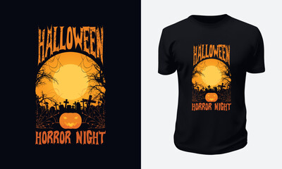 Halloween Horror Night T-shirt Design