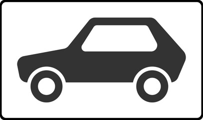 Type of vehicle. The plate is a passenger car.