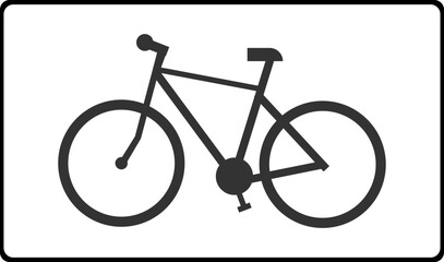 Type of vehicle. The bike sign. Vector image.