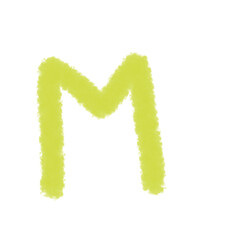 Hand Drawn Alphabet letter watercolor illustration element for kids basic education