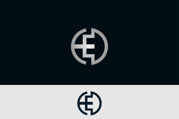 letter e modern luxury logo design