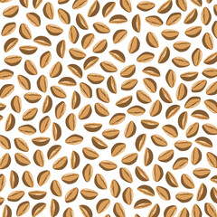 Coffee bean illustration pattern