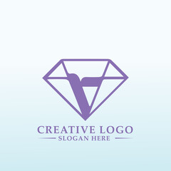 business management application logo letter R diamond
