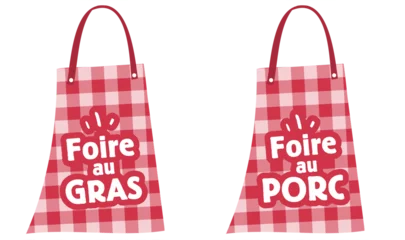 Foto op Canvas Tablier rouge tradition :  foire au Gras, foire au Porc © CURIOS