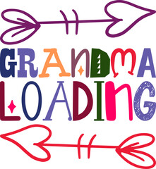 grandma loading Day,Vintage,Christmas,Retro