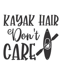 kayak hair don't careis a vector design for printing on various surfaces like t shirt, mug etc. 
