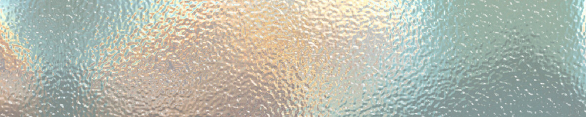 Light matte surface. Frosted transparent window. Panoramic illustration	