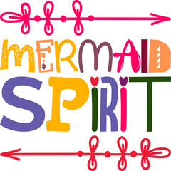 mermaid spirit Kids,Jpeg,Cut