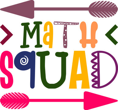 math squad School,School,Cricut,1st