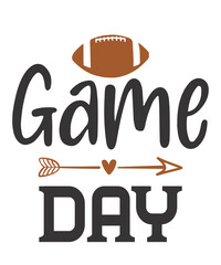 Game Day is a vector design for printing on various surfaces like t shirt, mug etc. 
