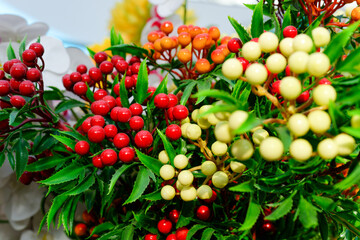 fruit and berries fake flowers